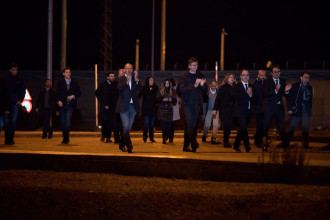 Sortida de la presó dels Consellers legítims del Govern de Catalunya d’Estremera Vivim en estat d’excepció