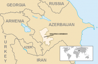 Alt Karabakh, mapa