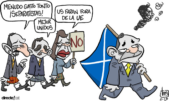 #0011 @comisBotifarra Camacho, Rivera i Cañas de tour independentista per Escòcia seguint a l’Alex Salmond