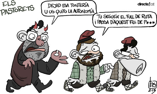 #0023 @comisbotifarra El dimoni Rajoy ens vol prohibir el dret a decidir