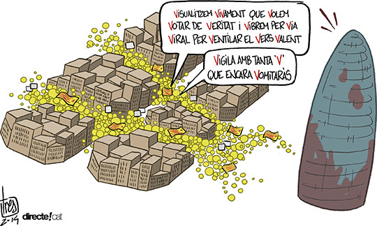 #0119 @comisBotifarra #11S2014 La V, la més gran manifestació de la història