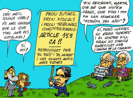 #0015 @somrepublica Aznar i els seus volen l'aplicació de l'art. 155 segons el mestre #Puyal