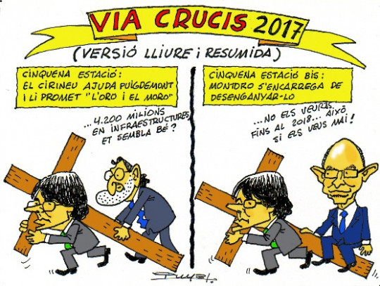 #0020 @somrepublica El Via Crucis del procés català segons el mestre #Puyal