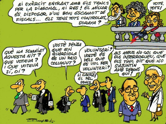 #0030 @somrepublica Els tancs per la Diagonal segons el mestre #Puyal