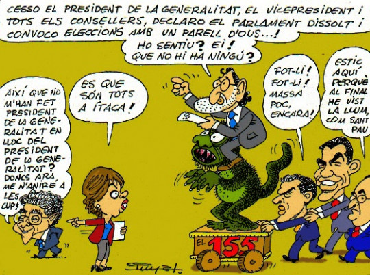 #0049 @somrepublica Ocupació il.legal de Catalunya per part de Rajoy segons el mestre #Puyal