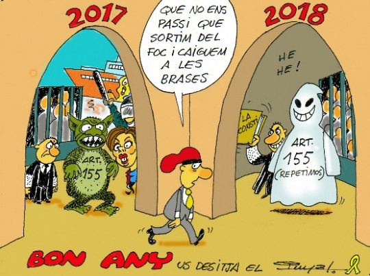 #0058 @somrepublica El mestre #Puyal us desitja un bon any 2018