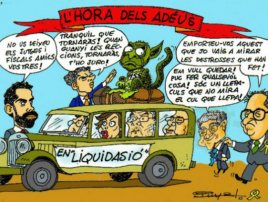 #0080 @somepublica L'hora dels adeús En liquidació el 155 segons el mestre #Puyal