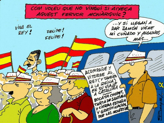 #0091 @somrepublica La visita del rei a Barcelona segons el mestre #Puyal