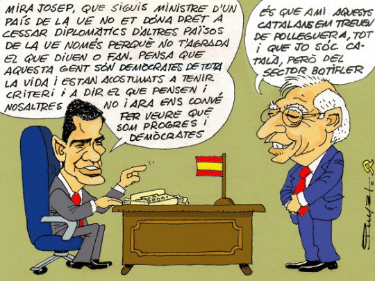 #0100 @somrepublica El ministre Borrell vist pel mestre Puyal