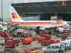 Un avió d'Iberia al Prat
