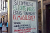 Anunci enganxat per algú a Barcelona
