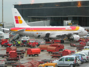 avio iberia el prat aeroport barcelona catalunya