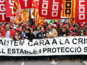 marxa manifestacio ugt ccoo primer de maig barcelona 