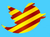 Icona de twitter amb la senyera. #twitterencatalà va ser 'trending topic' a l'Estat