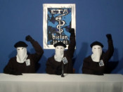 Membres de la banda terrorista ETA, el 20 d'octubre del 2011, en l'anunci del cessament definitiu de la lluita armada, un pas històric cap a la pau a Euskadi