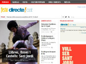 Captura pantalla del www.festadirecte.cat