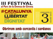 Cartell III edició Catalunya vol viure en llibertat i amb dignitat