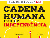 Cartell de la cadena humana de Gràcia