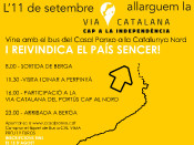 Cartell de les activitats previstes a la Catalunya Nord