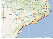 Mapa d'ocupació actual de la Via Catalana