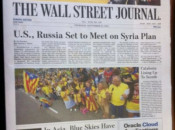 La portada del 'Wall Street Journal' amb una imatge de la via catalana