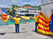 La més petita #ViaCatalana del móóóón... Et fa plorar, emotiu!! Illa de Saint Martin
