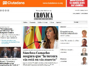 Captura del nou diari amb publicitat de Ciutadans