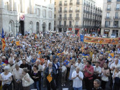 plaça sant jaume independentistes manifestacio 