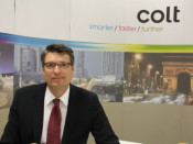 El vicepresident executiu de Colt, Jürgen Hernichel, a la seu de l'empresa a Londres