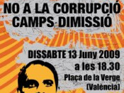 camps dimissió, manifestació, corrupció, gürtel