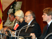 Carod amb els representants de l'Estat francès i alemany