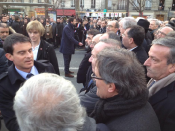 El president Mas saludat el primer ministre francès Manuel Valls