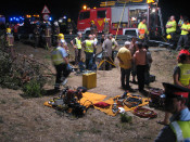 accident, trànsit, sant pol de mar, carretera