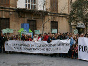 manifestació, català, illes, metges