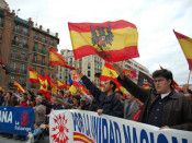 manifestació falange ultradreta ultres feixistes feixista