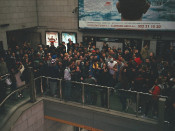 festa i·legal al metro de Barcelona
