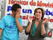 ada colau, movistar, telefonica,