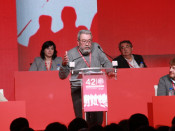 Cándido Méndez en una intervenció sindical