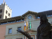 Diada, estelada, ajuntament de ripoll, ripoll