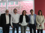 Martí Pujol, Diputació de Barcelona; Dionís Guiteras, Mercè Conesa, Marc Castells, Meritxell Budó,