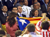 rei joan carles i estelada bandera 