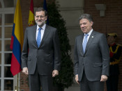 juan manuel santos, mariano rajoy, colombia