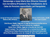 Cartell de l'acte de la Comissió de la Dignitat