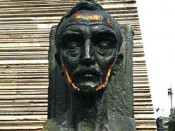 francesc macia, bust, estatua, monument, plaça catalunya