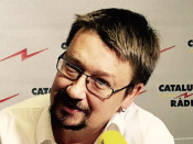 Xavier Domènech, en un moment de l'entrevista