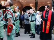 Custodio Bellester i un acte feixista