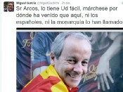 La piulada xenòfoba del candidat de Ciudadanos