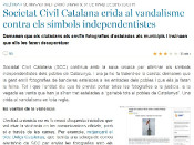 La notícia que va provocar la demanda de Societat Civil