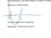 La carta de Puigdemont a Rajoy