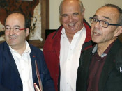 Miquel Iceta, Lluís Franco Rabell i Joan Coscubiela